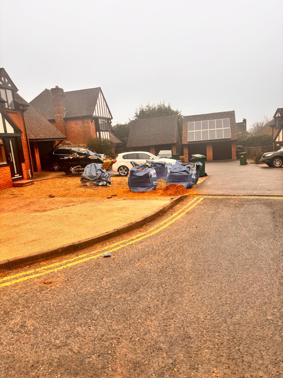 Before — Resin driveway in East Sussex