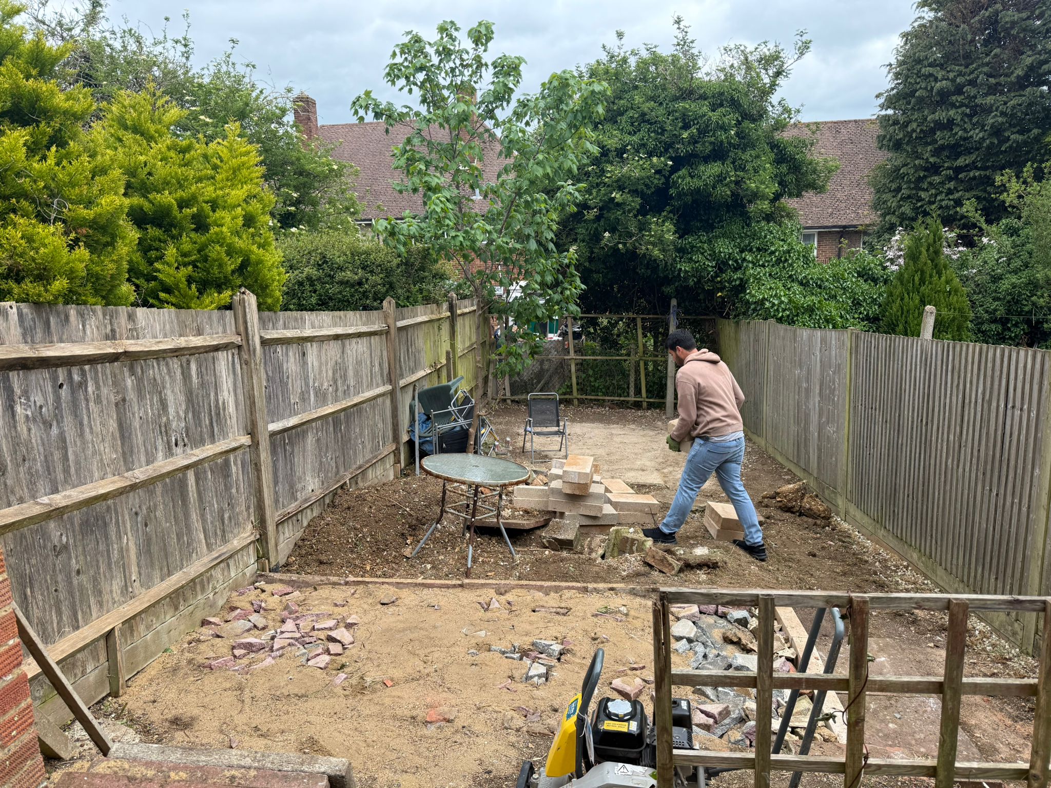 Before — Path & gravel in Peacehaven
