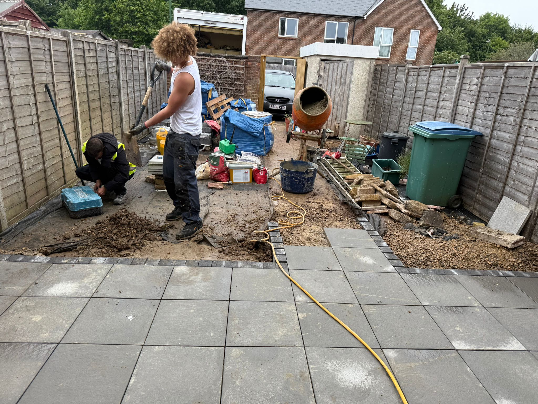During — Path & gravel in Peacehaven