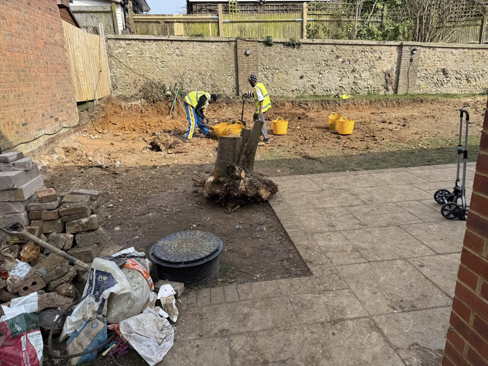 Before — Patterned tiling in Brighton